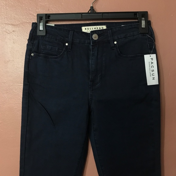 Bullhead high waisted navy jeans - Picture 6 of 6